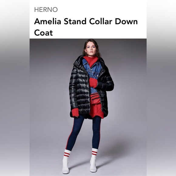 Herno Amelia Stand Collar Down Coat
Navy Size 52 (Equals 16) - Picture 6 of 6